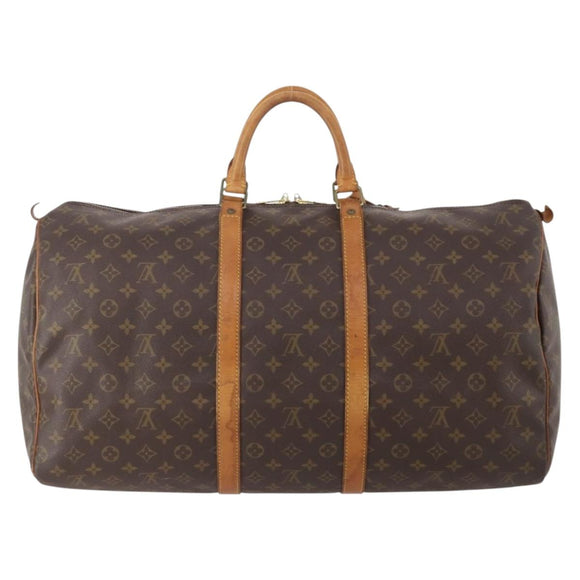 LOUIS VUITTON Monogram Keepall 55 Boston Bag M41424 LV Auth BA11712