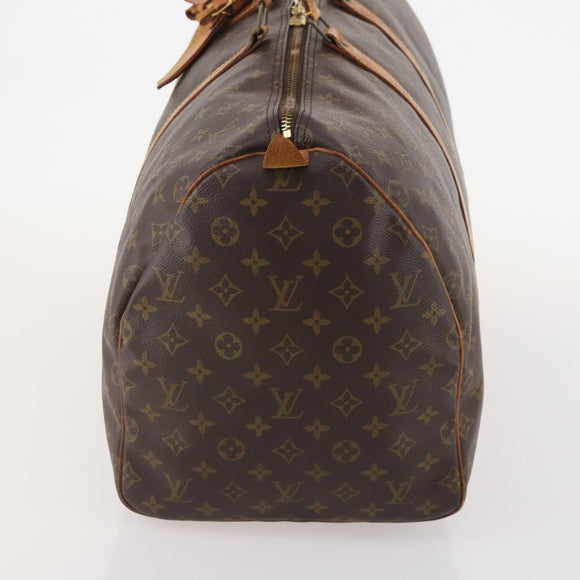 LOUIS VUITTON Monogram Keepall 55 Boston Bag M41424 LV Auth BA11712