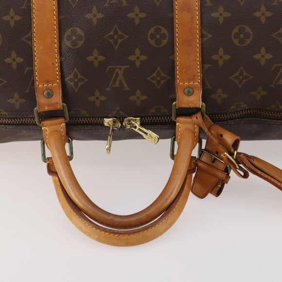 LOUIS VUITTON Monogram Keepall 55 Boston Bag M41424 LV Auth BA11712