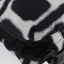 CHANEL Shoulder Bag Nylon Black White Silver CC Auth BA11713A-9