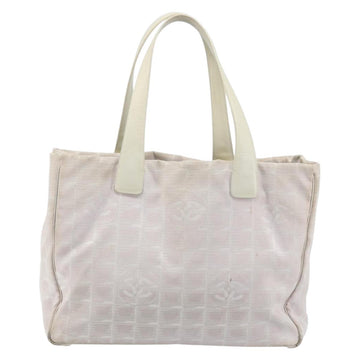 CHANEL New Travel Line Tote Bag Nylon Pink Gold CC Auth BA11718 - 0