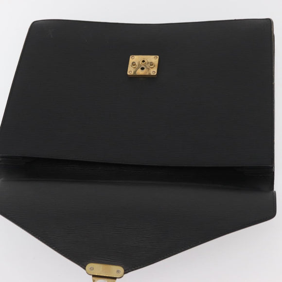 LOUIS VUITTON Epi Serviette Conseiller Business Bag Black M54422 LV Auth BA11719