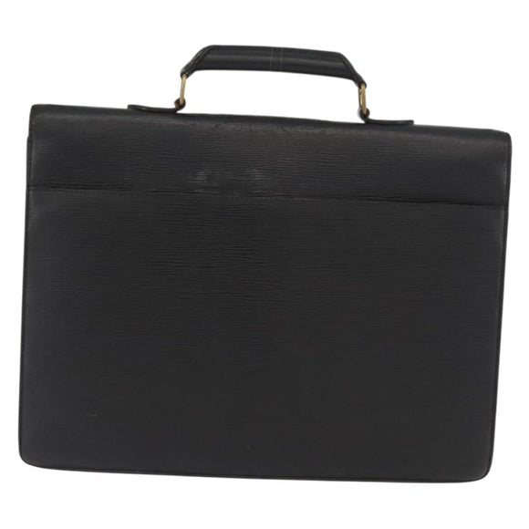 LOUIS VUITTON Epi Serviette Conseiller Business Bag Black M54422 LV Auth BA11719