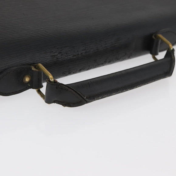 LOUIS VUITTON Epi Serviette Conseiller Business Bag Black M54422 LV Auth BA11719