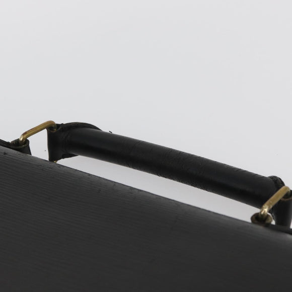 LOUIS VUITTON Epi Serviette Conseiller Business Bag Black M54422 LV Auth BA11719
