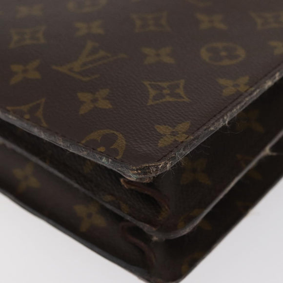 LOUIS VUITTON Monogram Serviette Conseiller Briefcase M53331 LV Auth BA11721