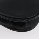 Gianni Versace Shoulder Bag Leather Black Gold Auth BA11726-9
