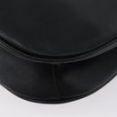 Gianni Versace Shoulder Bag Leather Black Gold Auth BA11726-14