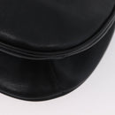 Gianni Versace Shoulder Bag Leather Black Gold Auth BA11726-16