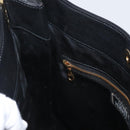 Gianni Versace Shoulder Bag Leather Black Gold Auth BA11726-20