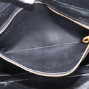 Gianni Versace Shoulder Bag Leather Black Gold Auth BA11726-12