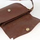 Burberrys Shoulder Bag Leather Brown Gold Auth BA11727-10