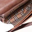 Burberrys Shoulder Bag Leather Brown Gold Auth BA11727-11