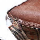 Burberrys Shoulder Bag Leather Brown Gold Auth BA11727-19