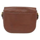 Burberrys Shoulder Bag Leather Brown Gold Auth BA11727-2
