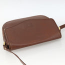 Burberrys Shoulder Bag Leather Brown Gold Auth BA11727-6