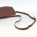 Burberrys Shoulder Bag Leather Brown Gold Auth BA11727-7
