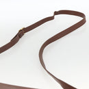 Burberrys Shoulder Bag Leather Brown Gold Auth BA11727-8