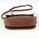 Burberrys Shoulder Bag Leather Brown Gold Auth BA11727-5