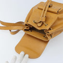 GUCCI Bamboo Backpack Leather Beige Gold 003 2058 0030 Auth BA11729-20