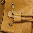 GUCCI Bamboo Backpack Leather Beige Gold 003 2058 0030 Auth BA11729-10