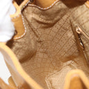 GUCCI Bamboo Backpack Leather Beige Gold 003 2058 0030 Auth BA11729-23