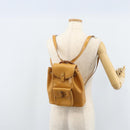 GUCCI Bamboo Backpack Leather Beige Gold 003 2058 0030 Auth BA11729-27