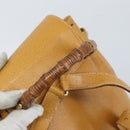 GUCCI Bamboo Backpack Leather Beige Gold 003 2058 0030 Auth BA11729-7
