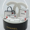 CHANEL Snow Globe Glass White CC Auth BA11731-11