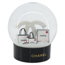 CHANEL Snow Globe Glass White CC Auth BA11731-1
