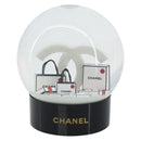 CHANEL Snow Globe Glass White CC Auth BA11731-13