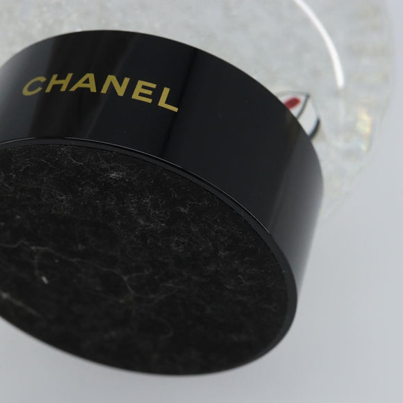 CHANEL Snow Globe Glass White CC Auth BA11731