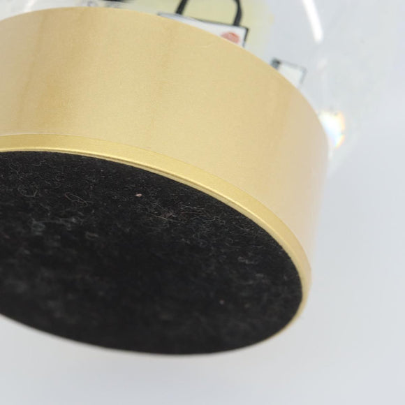 CHANEL Schneekugel Glas Gold CC Auth BA11732