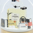 CHANEL Schneekugel Glas Gold CC Auth BA11732-12