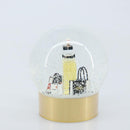 CHANEL Schneekugel Glas Gold CC Auth BA11732-4