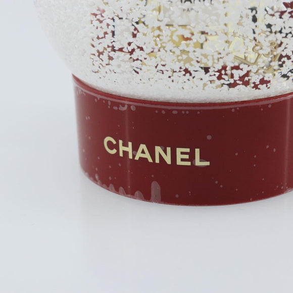CHANEL Sneeuwbol Glas Rood CC Auth BA11733