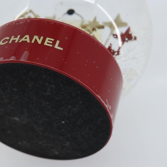 CHANEL Sneeuwbol Glas Rood CC Auth BA11733