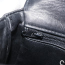 CHANEL Bicolore Belt Bag Lamb Skin Black Gold CC Auth BA11734A-20