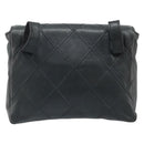 CHANEL Bicolore Belt Bag Lamb Skin Black Gold CC Auth BA11734A-2
