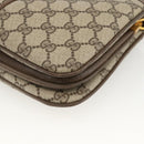 GUCCI GG Supreme Web Sherry Line Bag PVC Beige Gold 10 02 037 Auth BA11736-15