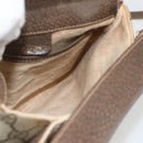 GUCCI GG Supreme Web Sherry Line Bag PVC Beige Gold 10 02 037 Auth BA11736-18