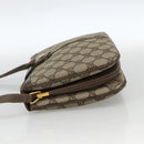 GUCCI GG Supreme Web Sherry Line Bag PVC Beige Gold 10 02 037 Auth BA11736-3