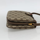 GUCCI GG Supreme Web Sherry Line Bag PVC Beige Gold 10 02 037 Auth BA11736-4