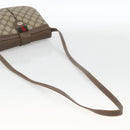 GUCCI GG Supreme Web Sherry Line Bag PVC Beige Gold 10 02 037 Auth BA11736-7