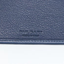 BVLGARI Tagesplaner-Hülle Leder Blau Gold Authentisch BA11739A-18