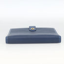 BVLGARI Tagesplaner-Hülle Leder Blau Gold Authentisch BA11739A-4