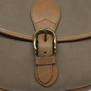 Christian Dior Trotter Canvas Shoulder Bag Beige Auth BA1174-17