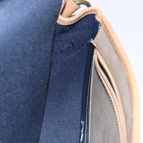 Christian Dior Trotter Canvas Shoulder Bag Beige Auth BA1174