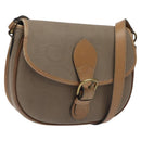Christian Dior Trotter Canvas Shoulder Bag Beige Auth BA1174-1