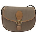 Christian Dior Trotter Canvas Shoulder Bag Beige Auth BA1174-13